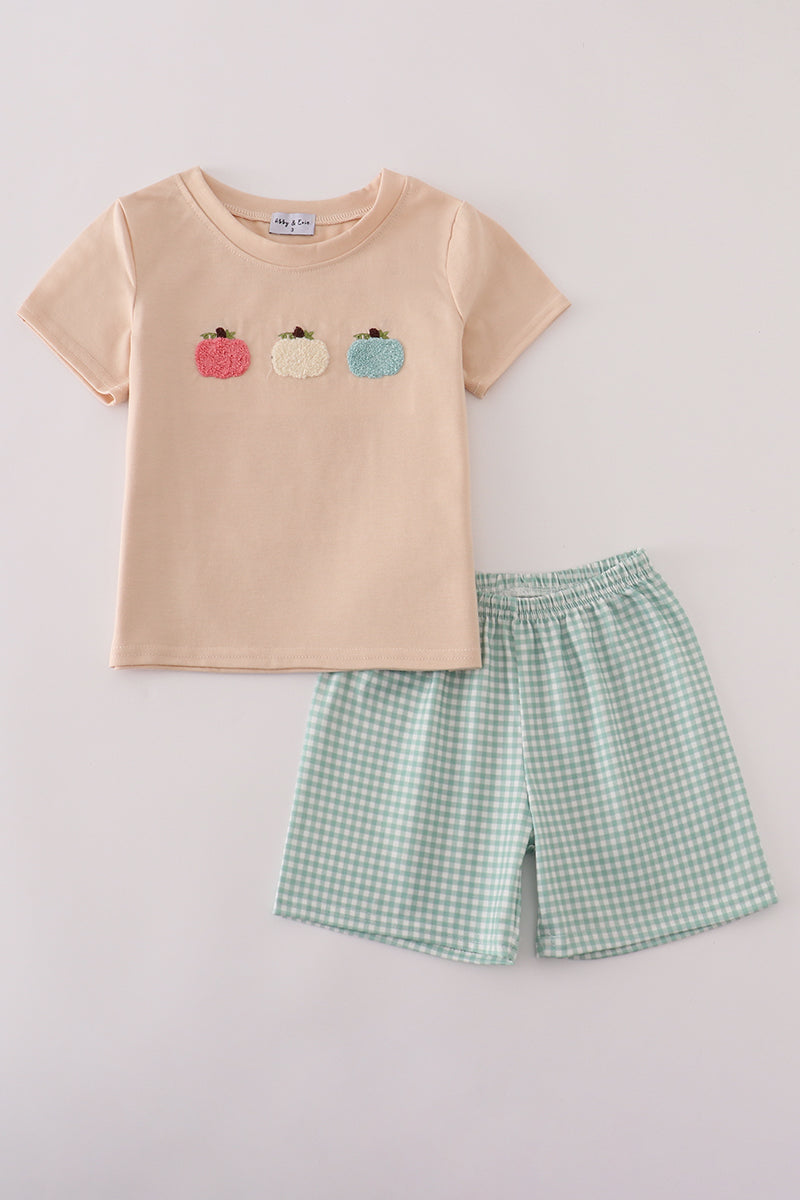 Pastel Pumpkins Shorts Set