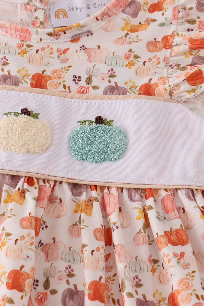 Pastel Pumpkin French Knot Bubble
