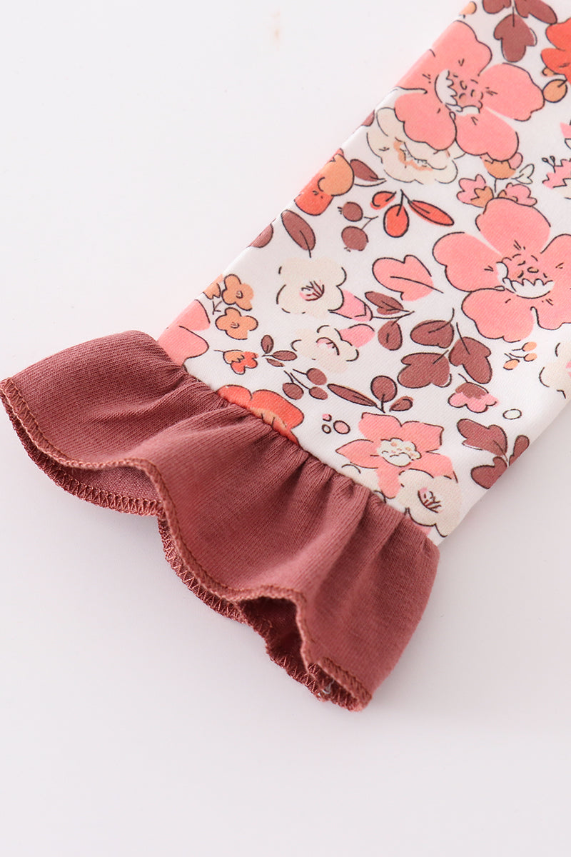 Fall Floral Ruffle Bloomer Set