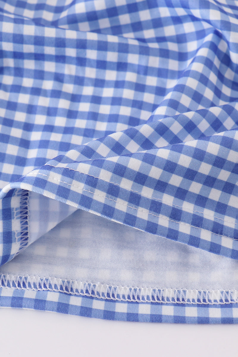 Flag Bow Gingham Set