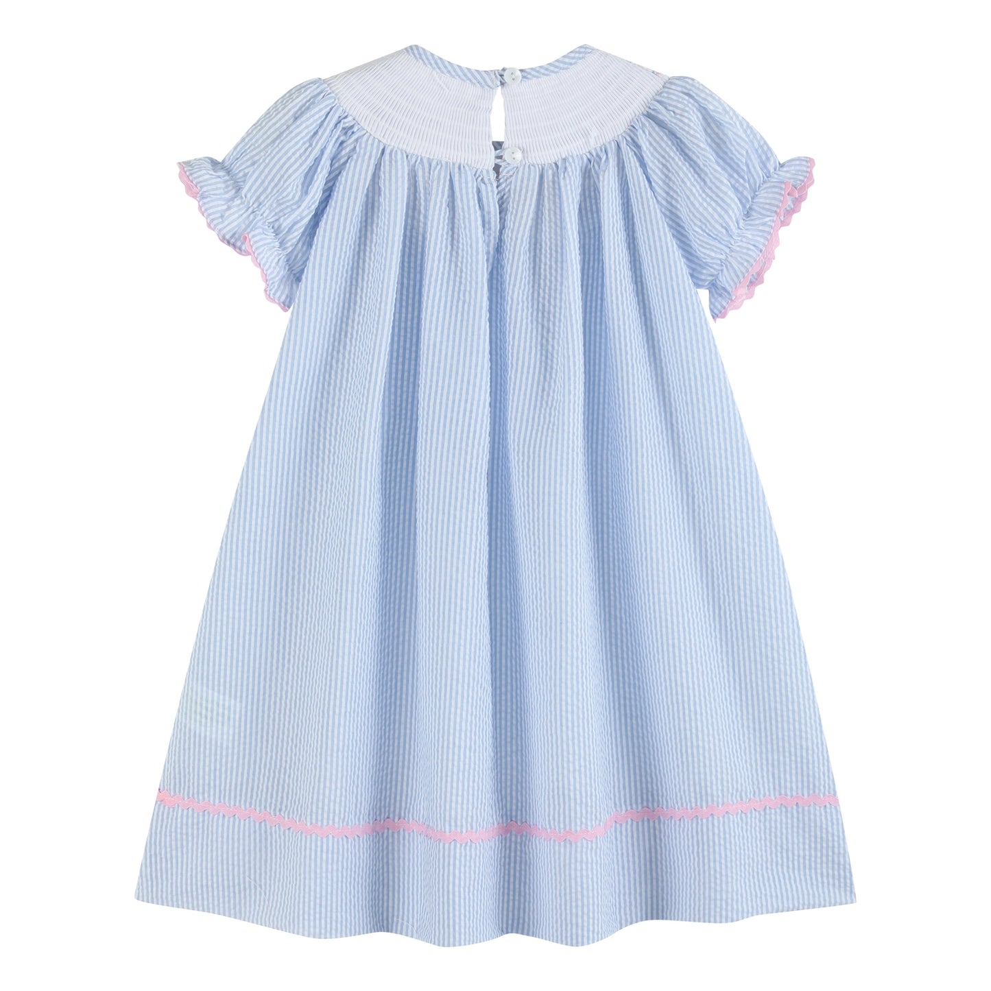 Bow Smocked Bishop Dress