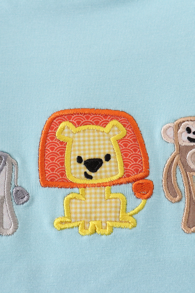 Blue Zoo Animals Set