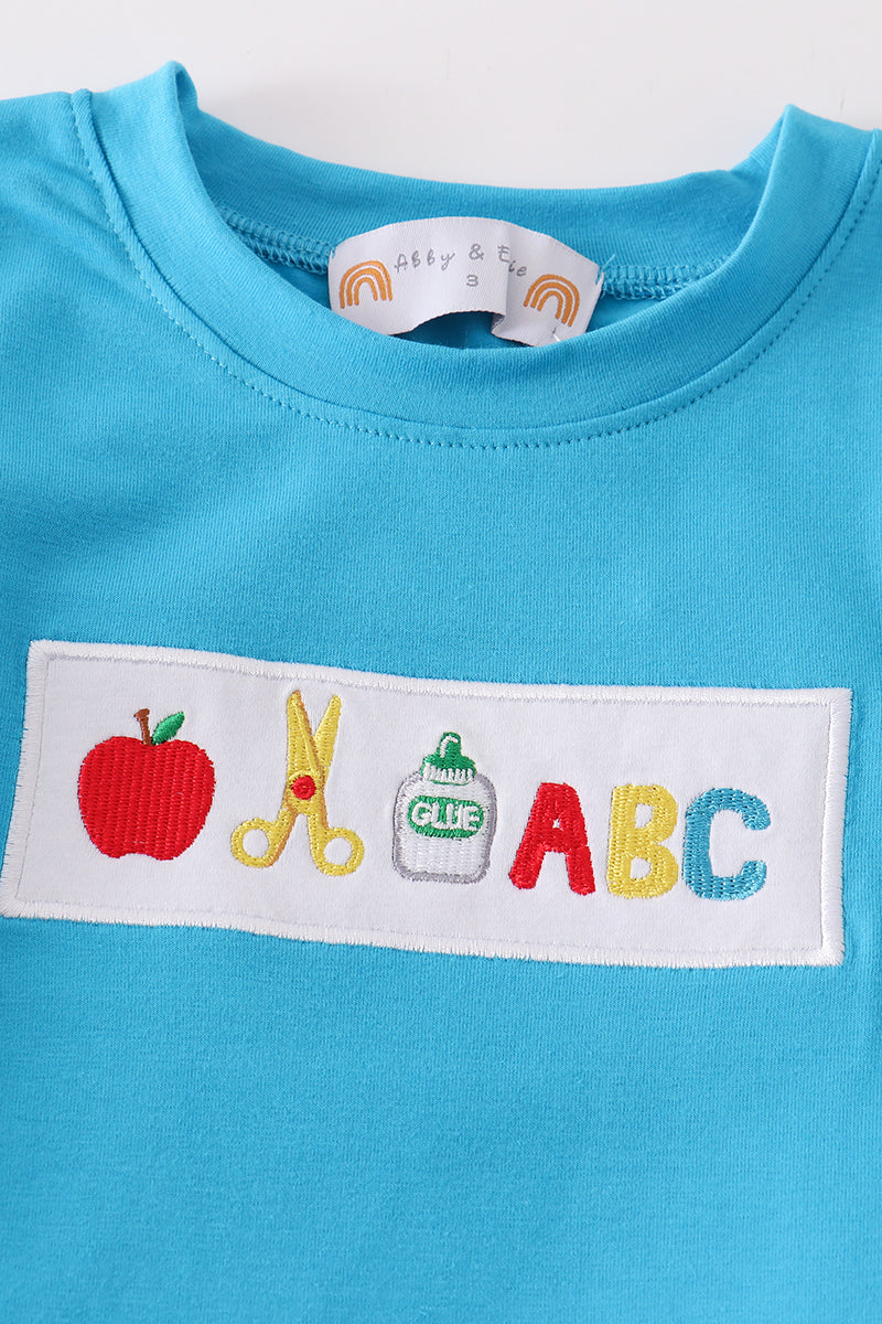 Apple ABCs Embroidery Boy Set