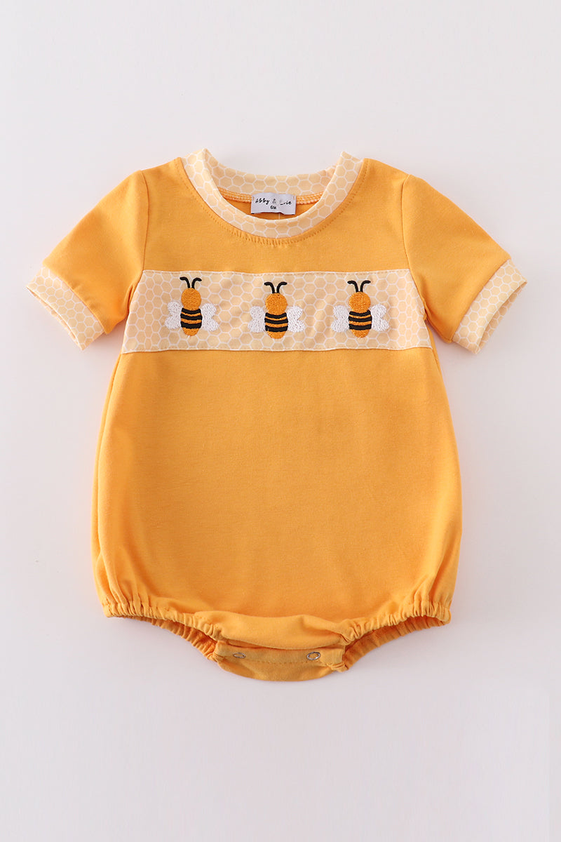 Bumble Bee Embroidery Boy Bubble