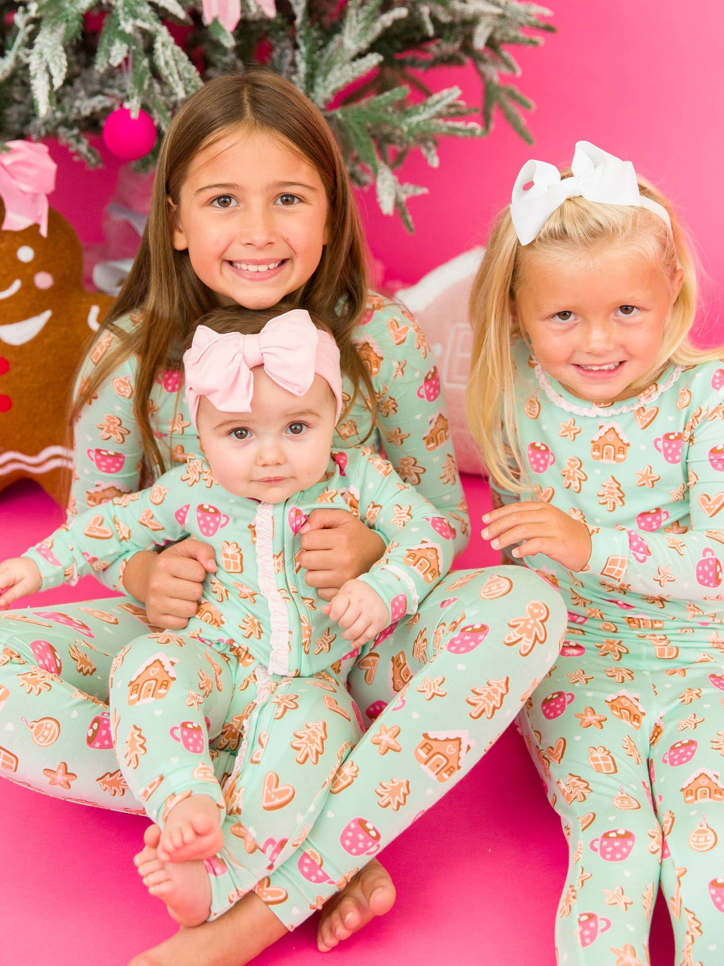 Gingerbread Joy Bamboo Footie Pajama