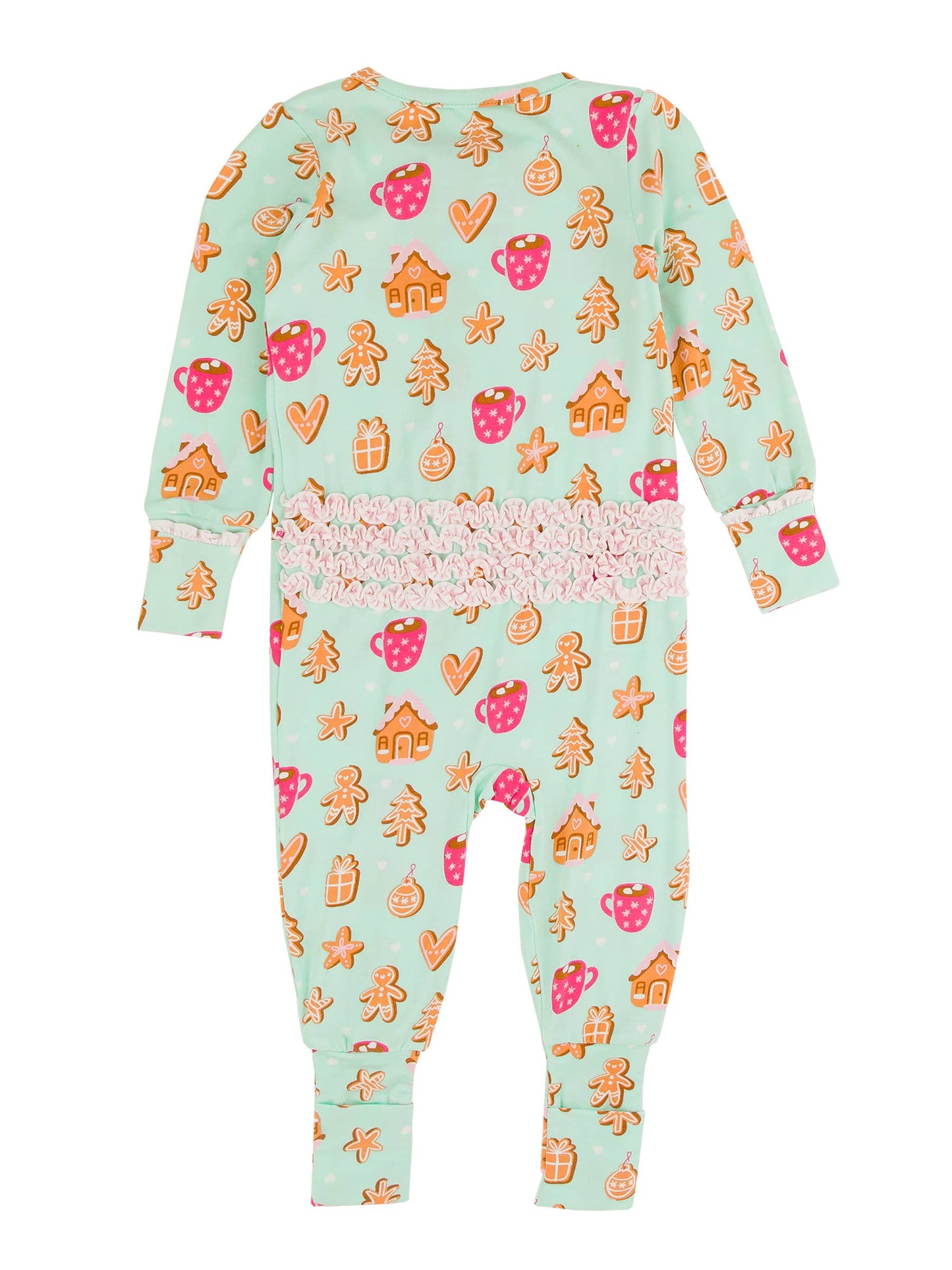 Gingerbread Joy Bamboo Footie Pajama