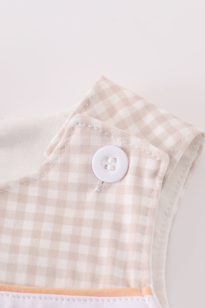 Khaki Shells & Starfish French Knot Boy JonJon