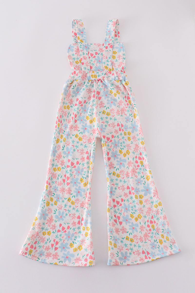 Pink Piggy Floral Jumpsuit