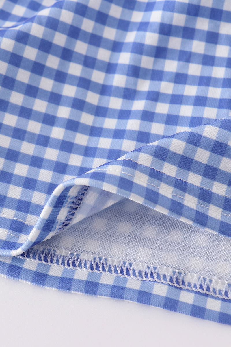 Flag Bow Gingham Set