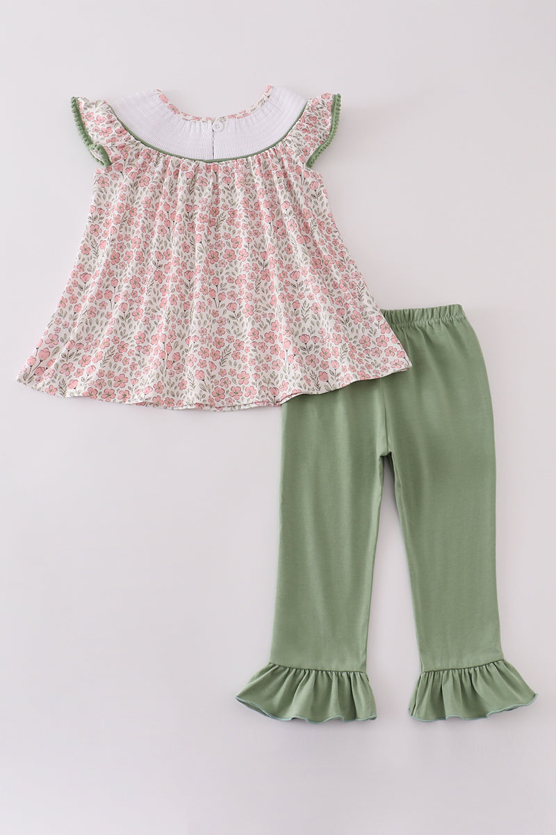 Pink Floral & Pumpkins Set
