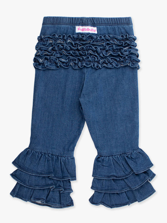 Toddler Girls Ruffle Flare Pants with Ruffles