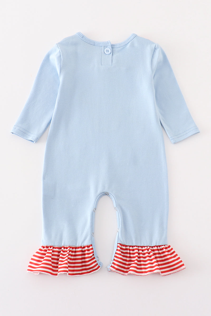 Santa Cow Ruffle Romper