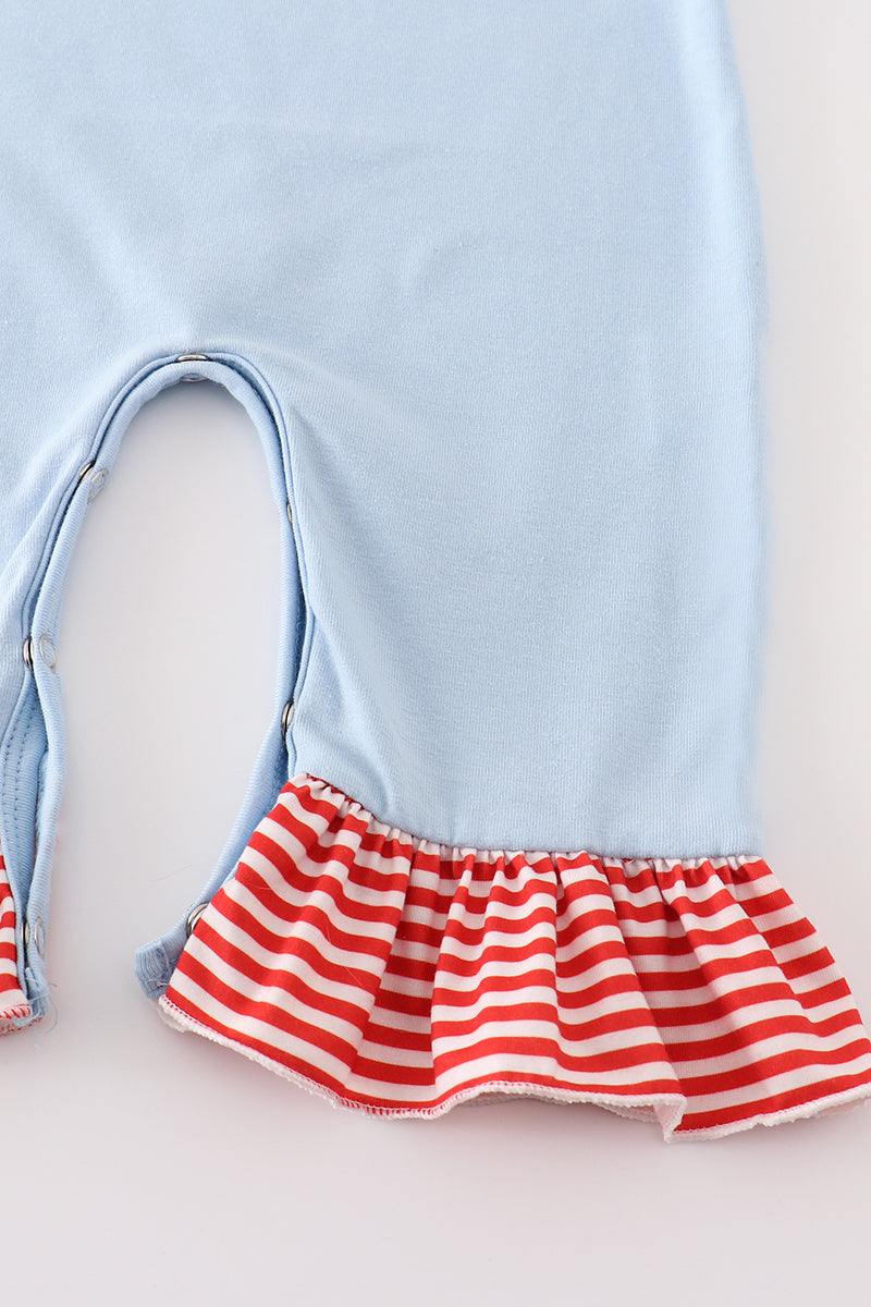 Santa Cow Ruffle Romper