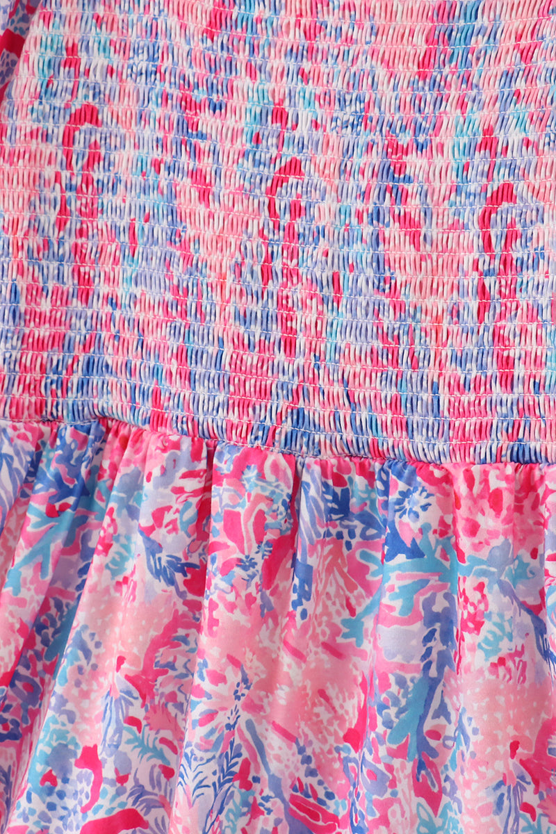 Pink Coral Reef Mom Dress