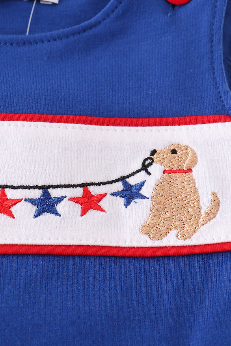 Patriotic Puppies & Stars Bubble