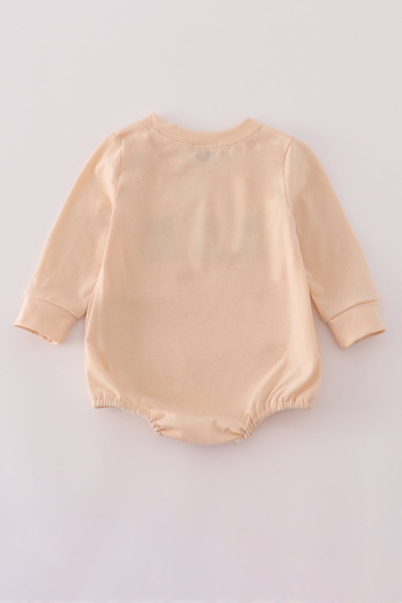 Cream Doodle Embroidery Bubble