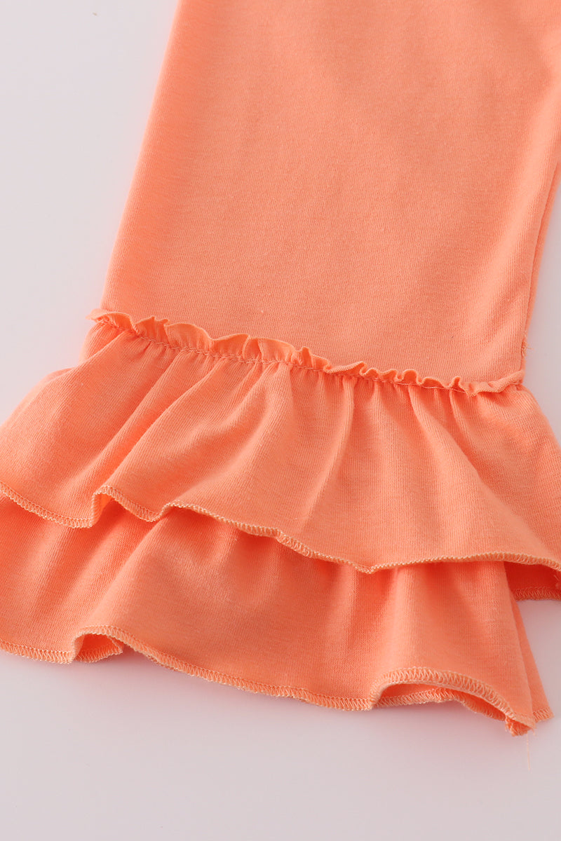 Orange Pumpkin Short Sleeve & Pants Set