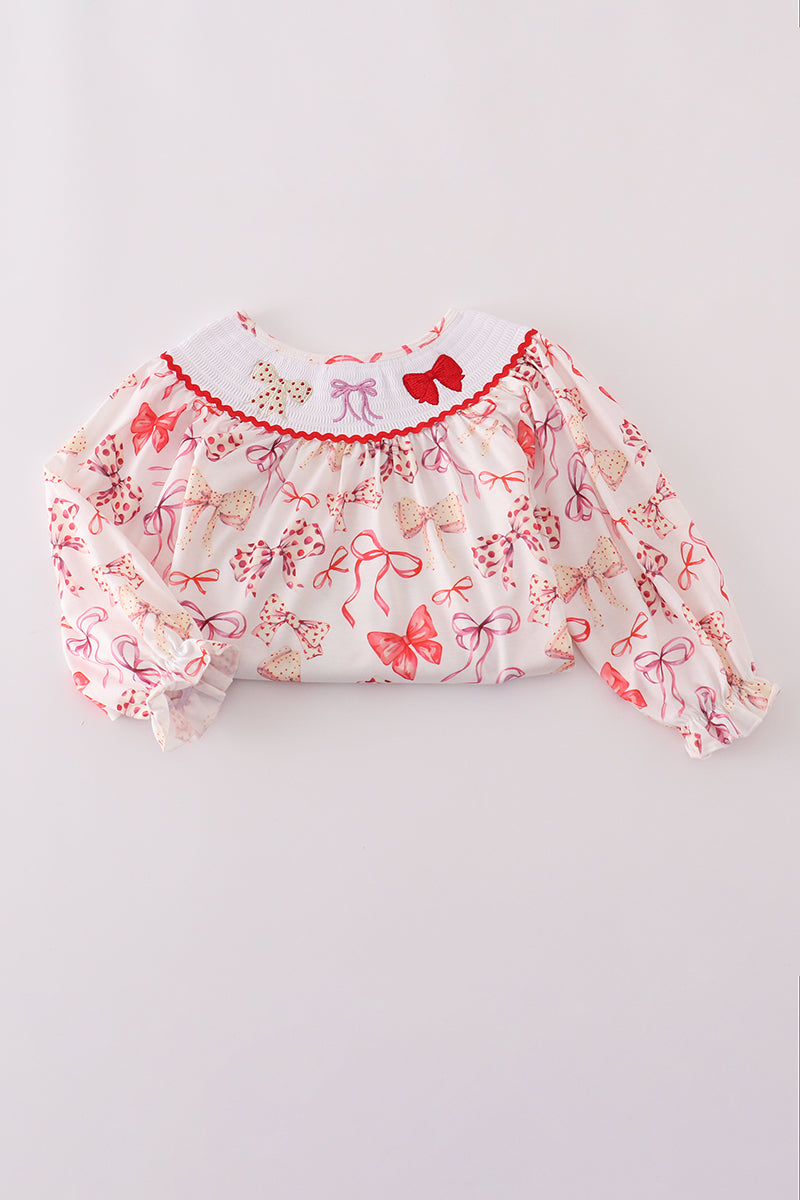 All About Bows Smocked Pants Set