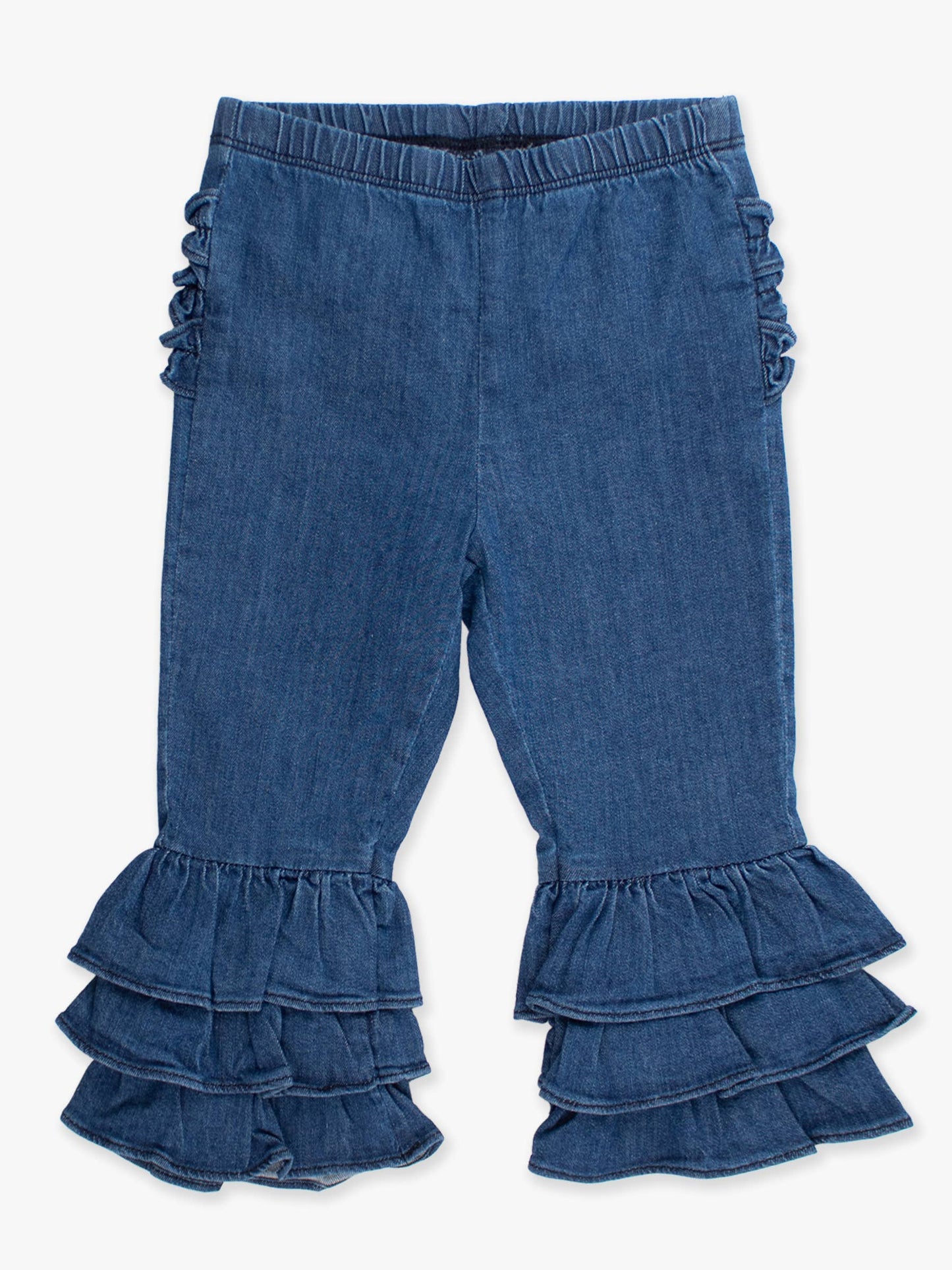 Toddler Girls Ruffle Flare Pants with Ruffles